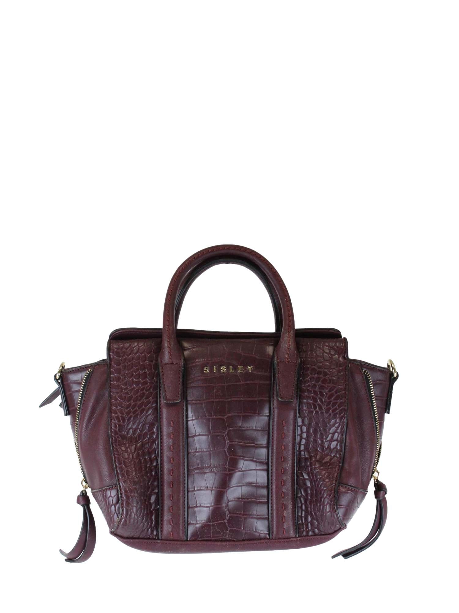 Black Borsette Sisley Leather Sisley Borse Donna Sisley Borse Online