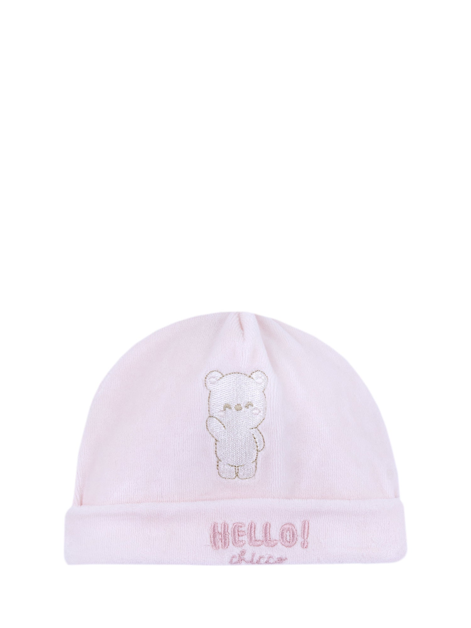 Cappello Chicco Rosa Per Neonato - In Cotone, Con Fodera, Certificato Oeko-Tex, Taglia 0 Mesi