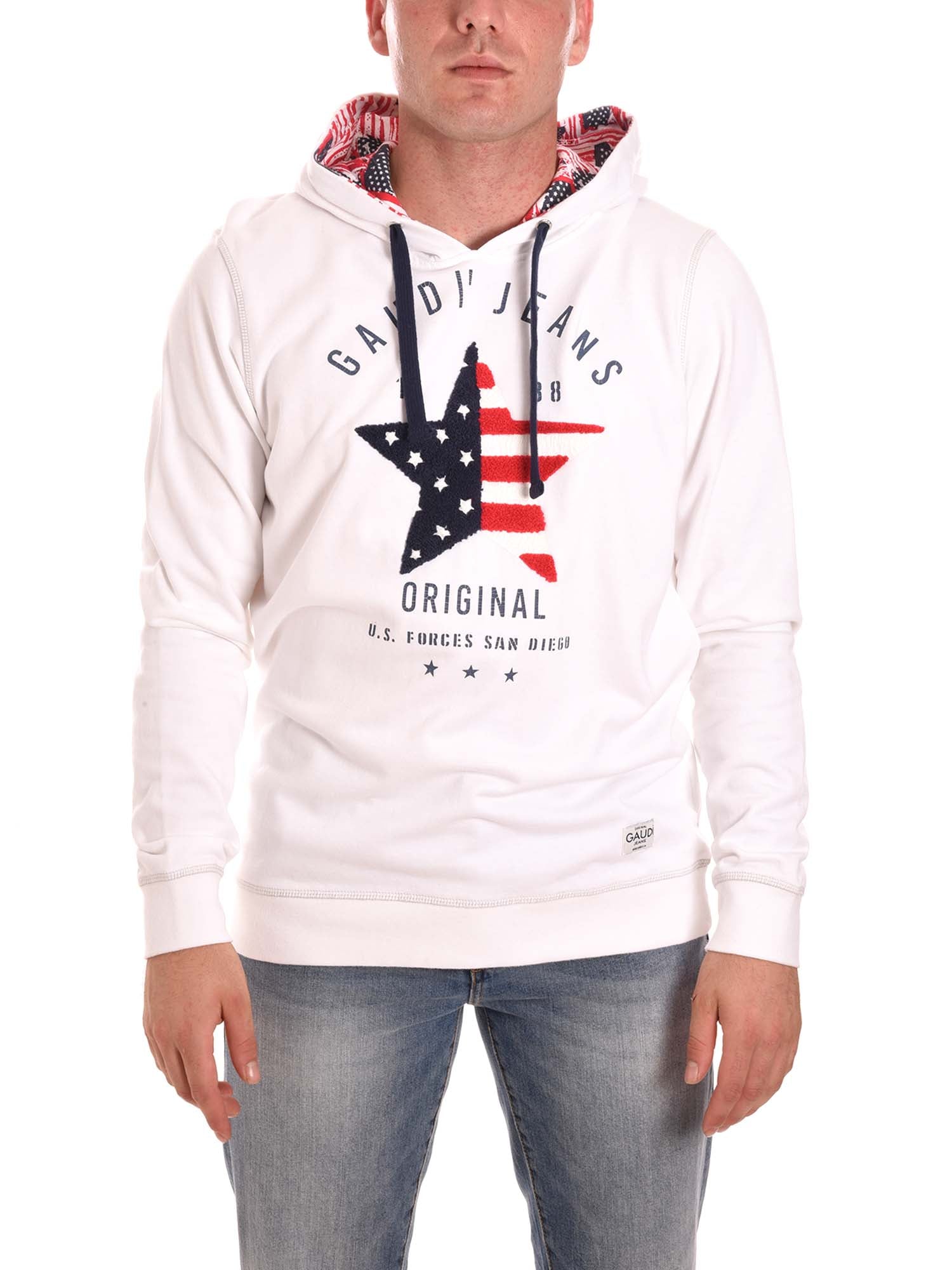 Gaudi Pantalone Jeans Largo Sweatshirt Gaudi Felpe Uomo Maglia