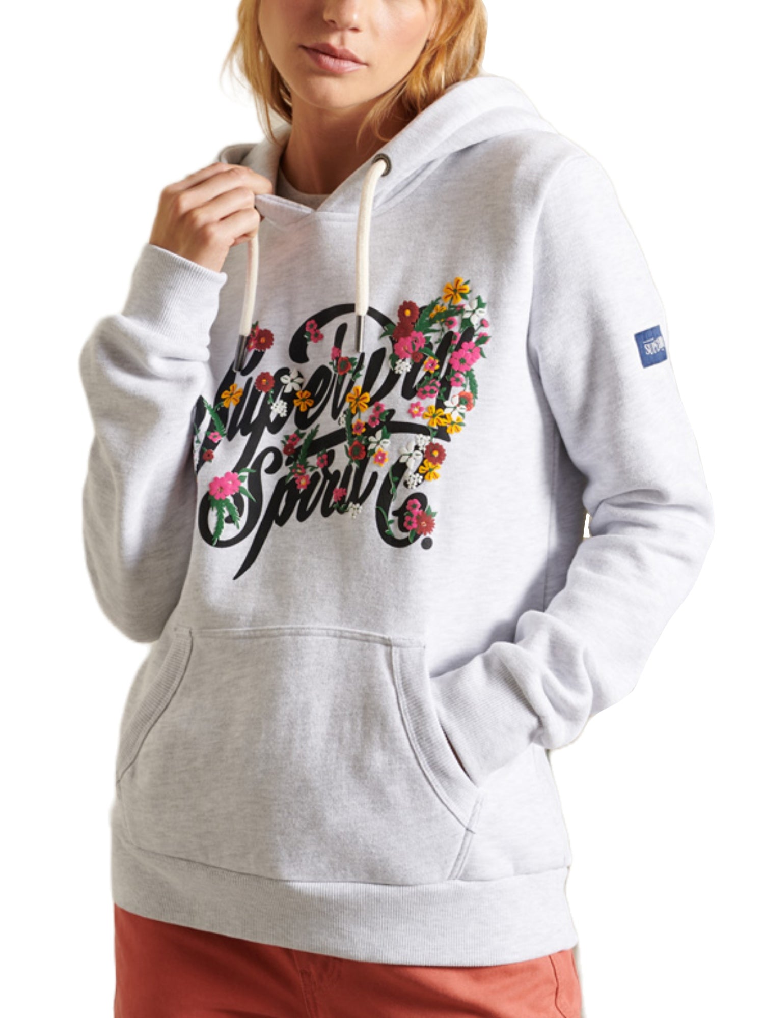 Superdry Felpa Con Cappuccio Da Donna, Modello Essential Logo, Vestibilità Oversize, Nera