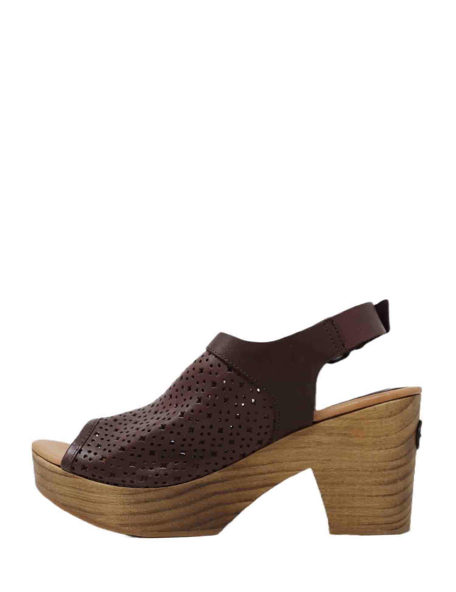 Sandali tacco Marrone Lumberjack