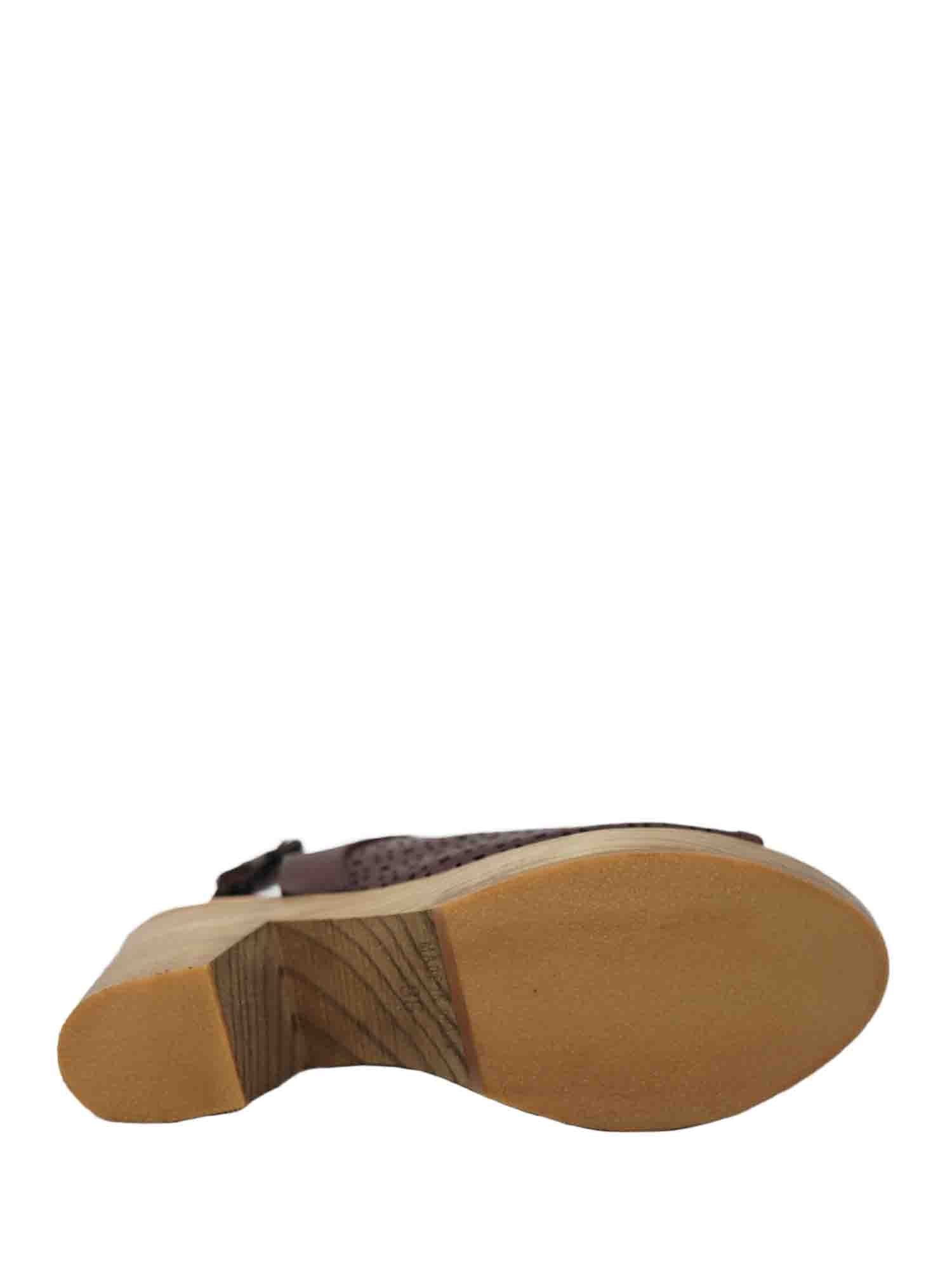 Sandali tacco Marrone Lumberjack