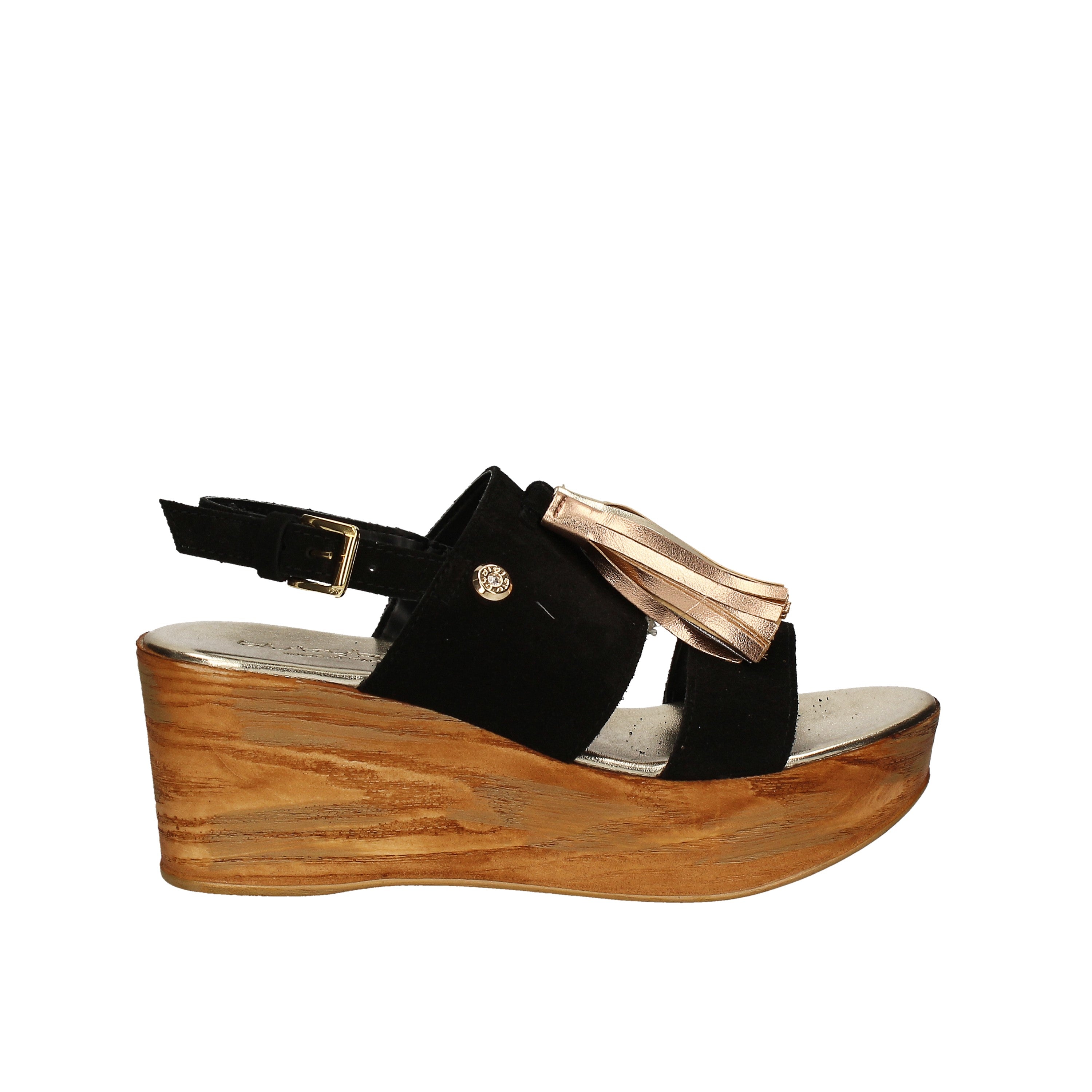 Sandali zeppa Nero Byblos Blu