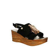 Sandali zeppa Nero Byblos Blu