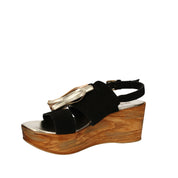 Sandali zeppa Nero Byblos Blu