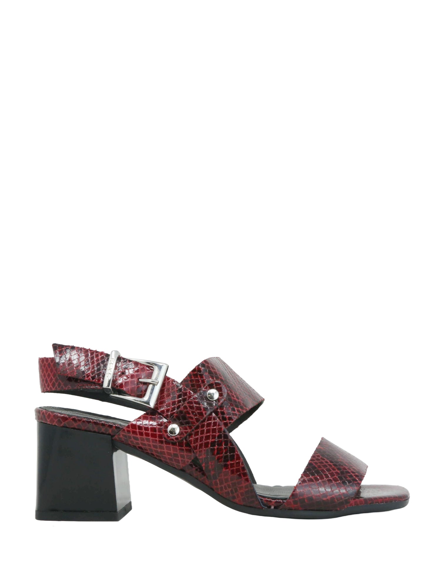 Sandali tacco Rosso Keys