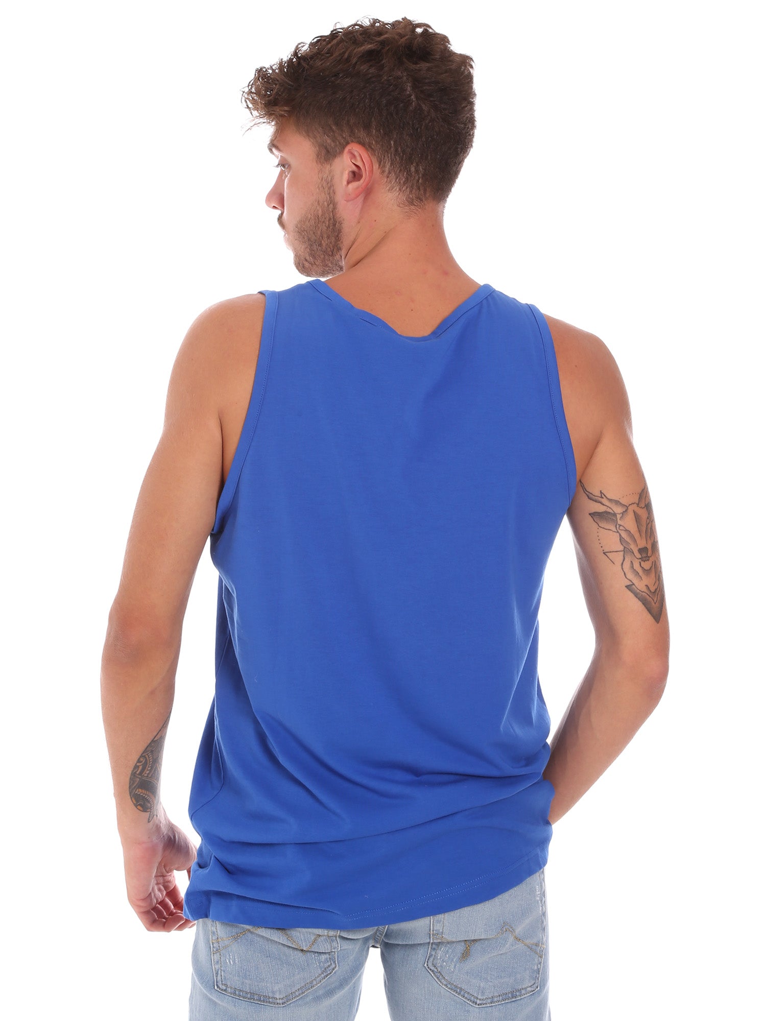 Top e canotte Blu Key Up