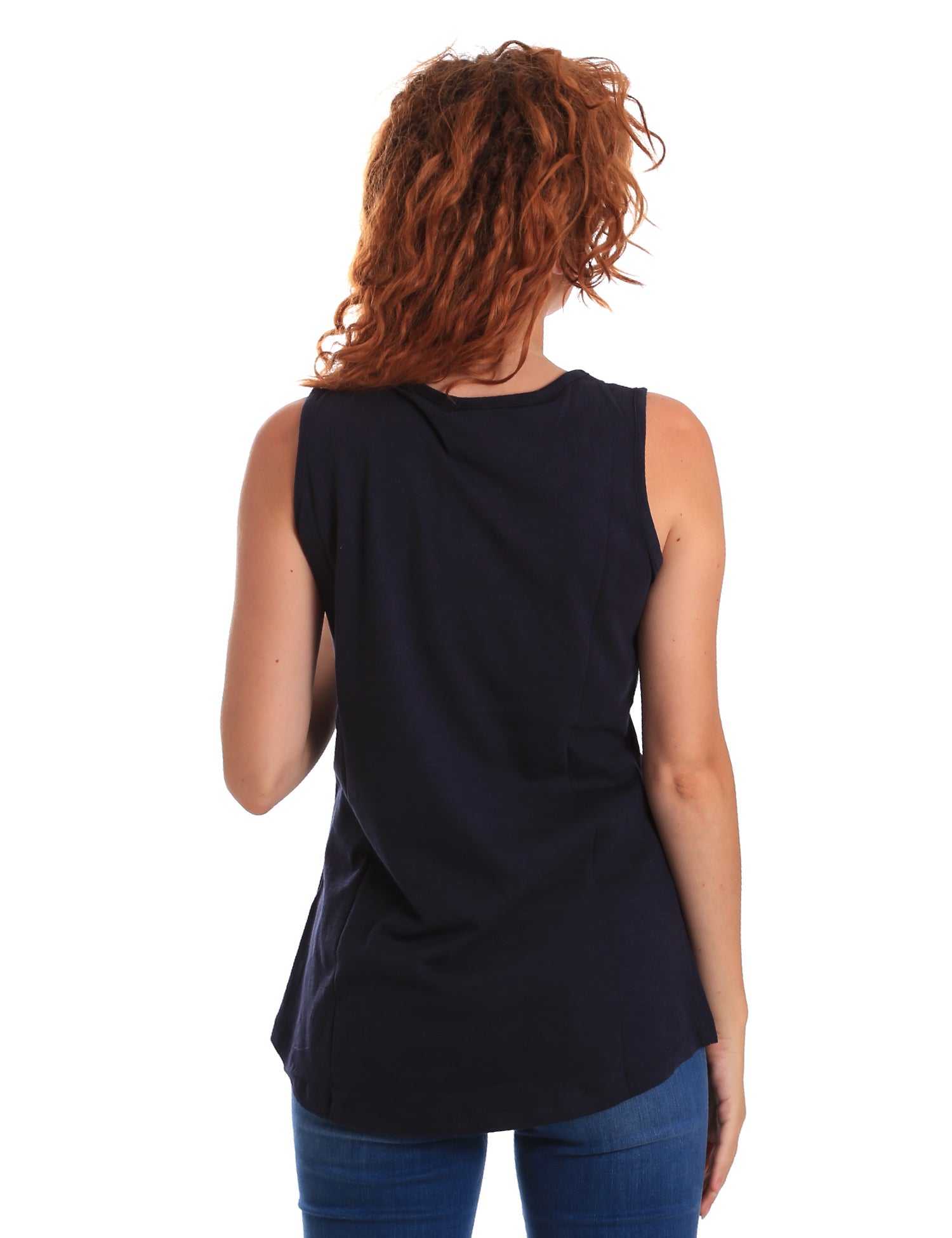 Top e canotte Blu Key Up