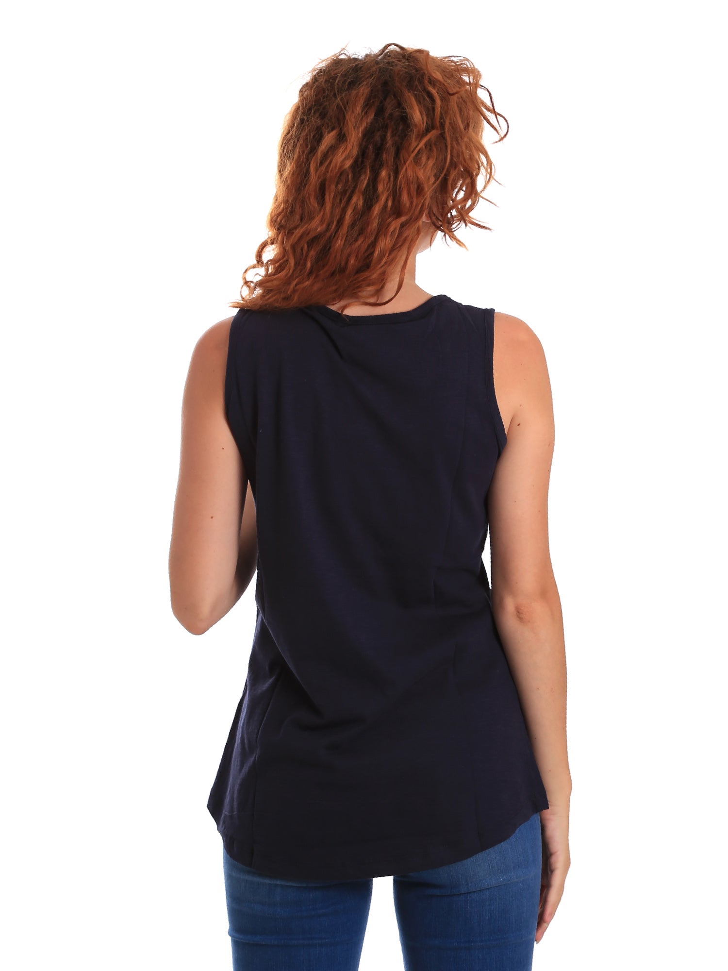 Top e canotte Blu Key Up