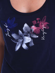 Top e canotte Blu Key Up