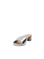 Sandali tacco Argento Mally