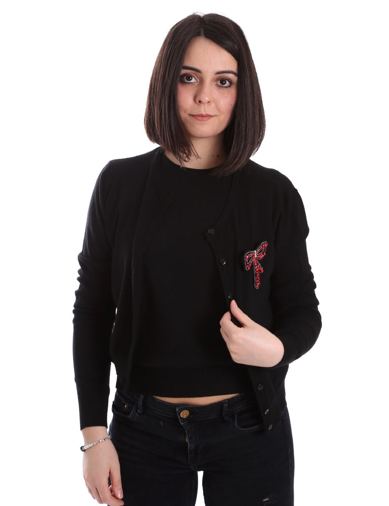 Cardigan Nero Denny Rose