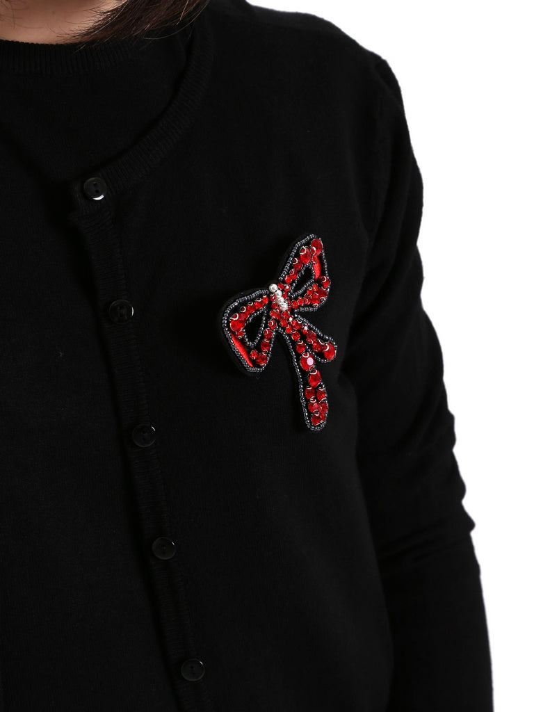 Cardigan Nero Denny Rose