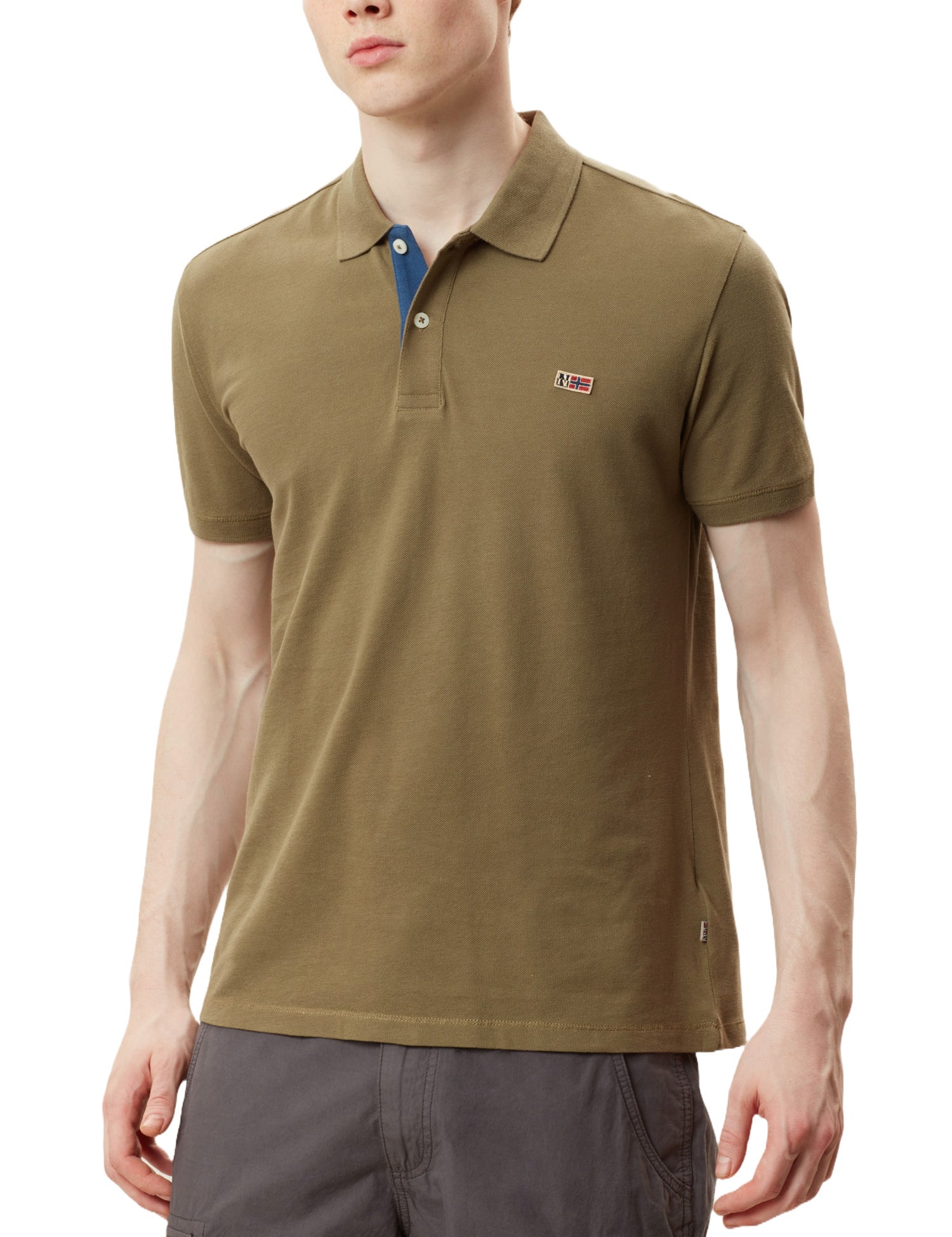 Polo Verde Scuro Napapijri