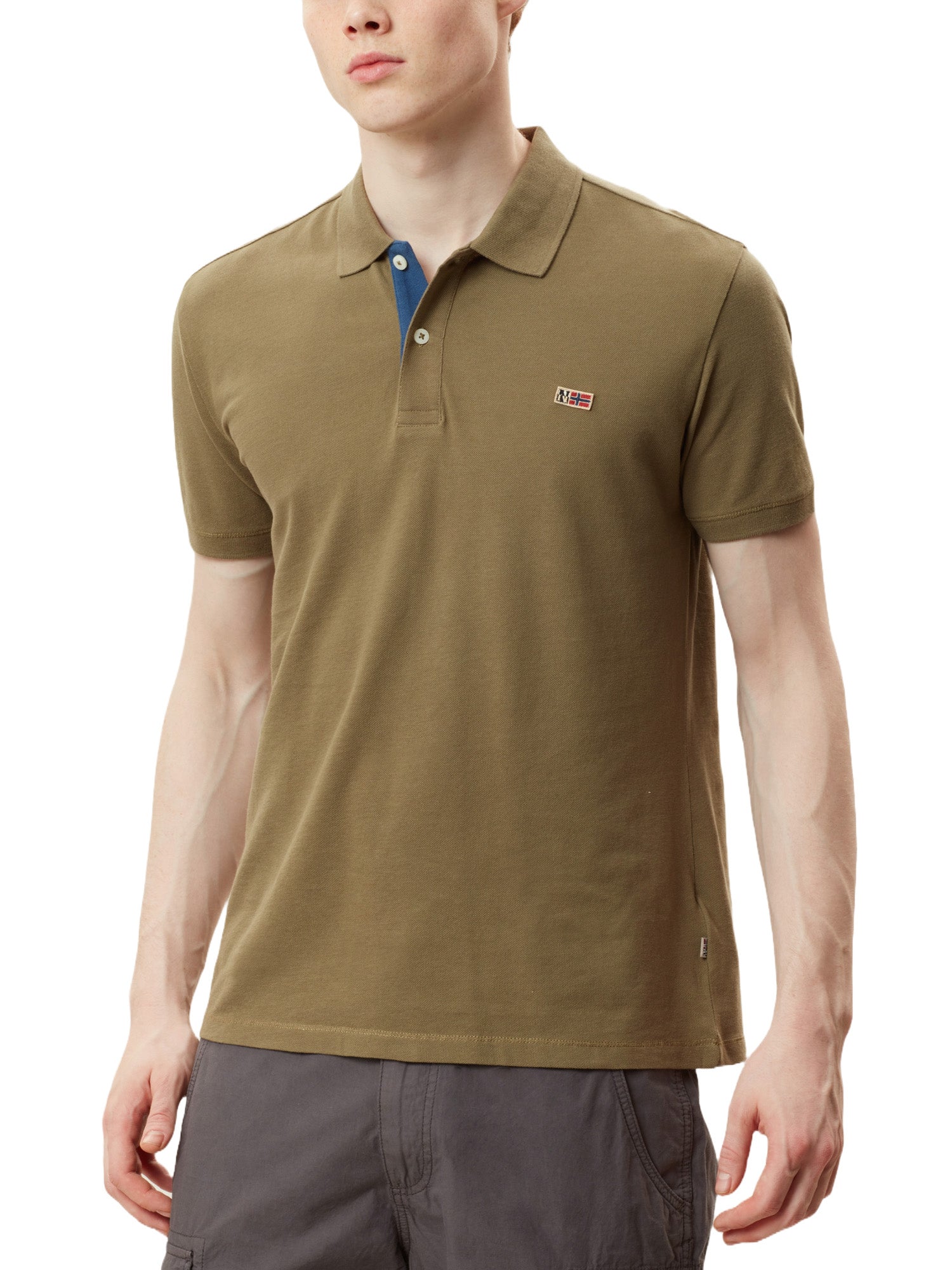 Polo Verde Scuro Napapijri