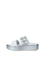 Sandali zeppa Argentato Susimoda