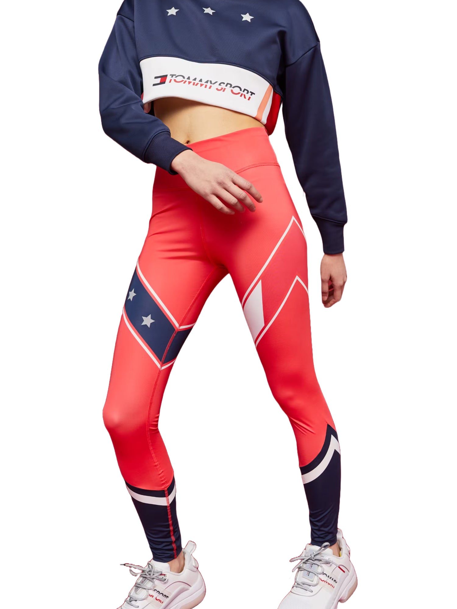 Leggings Rosso Tommy Hilfiger