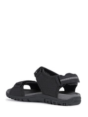 Sandali con strappi Nero Geox