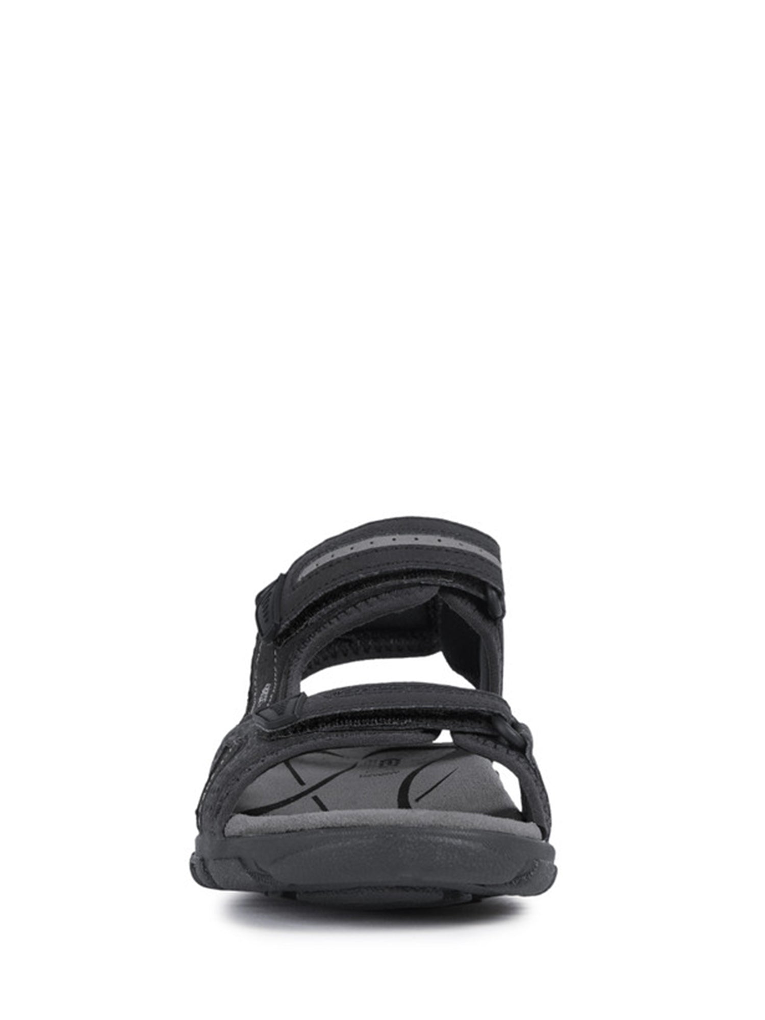 Sandali con strappi Nero Geox