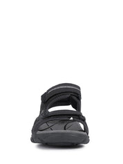 Sandali con strappi Nero Geox