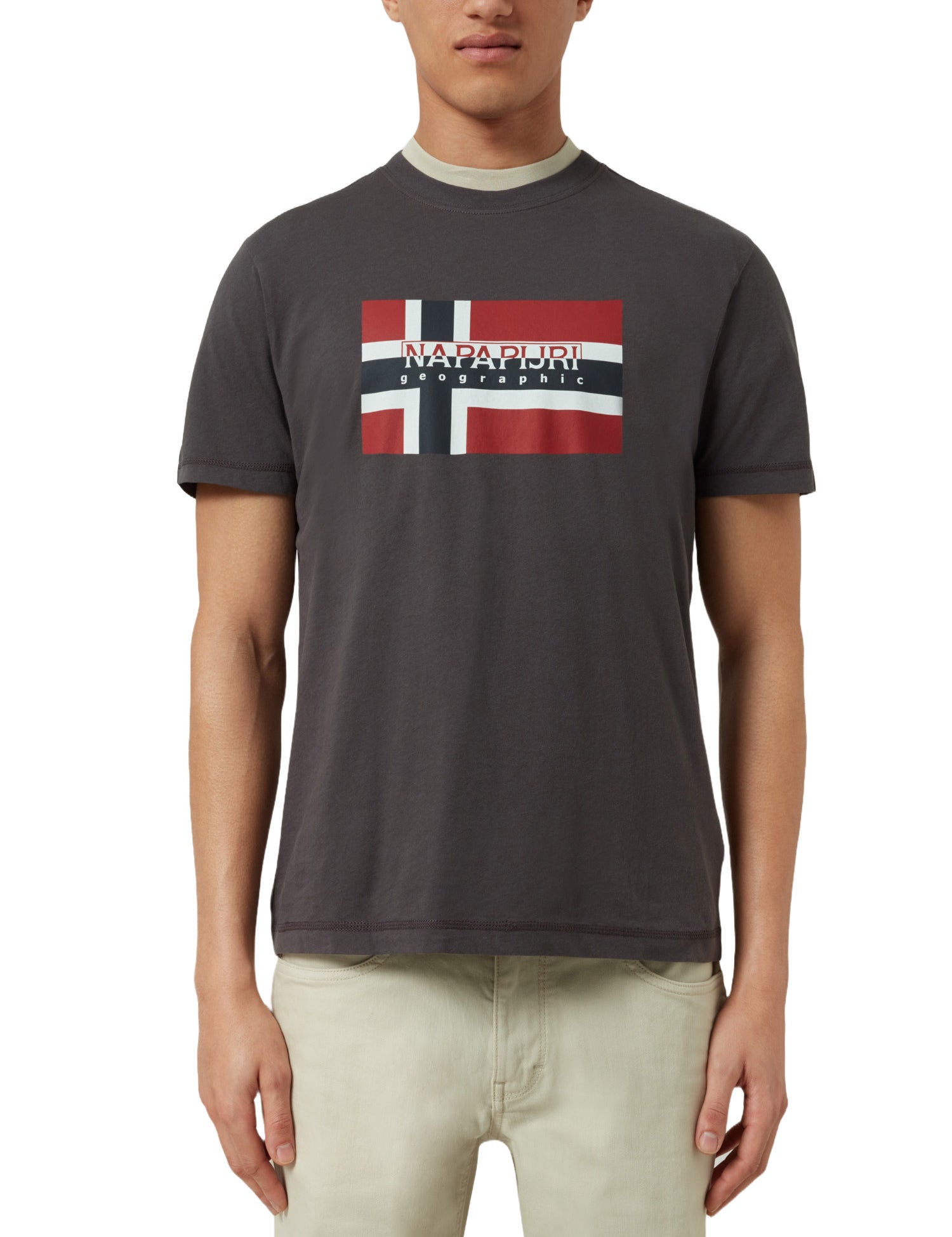 T-shirt Grigio Napapijri