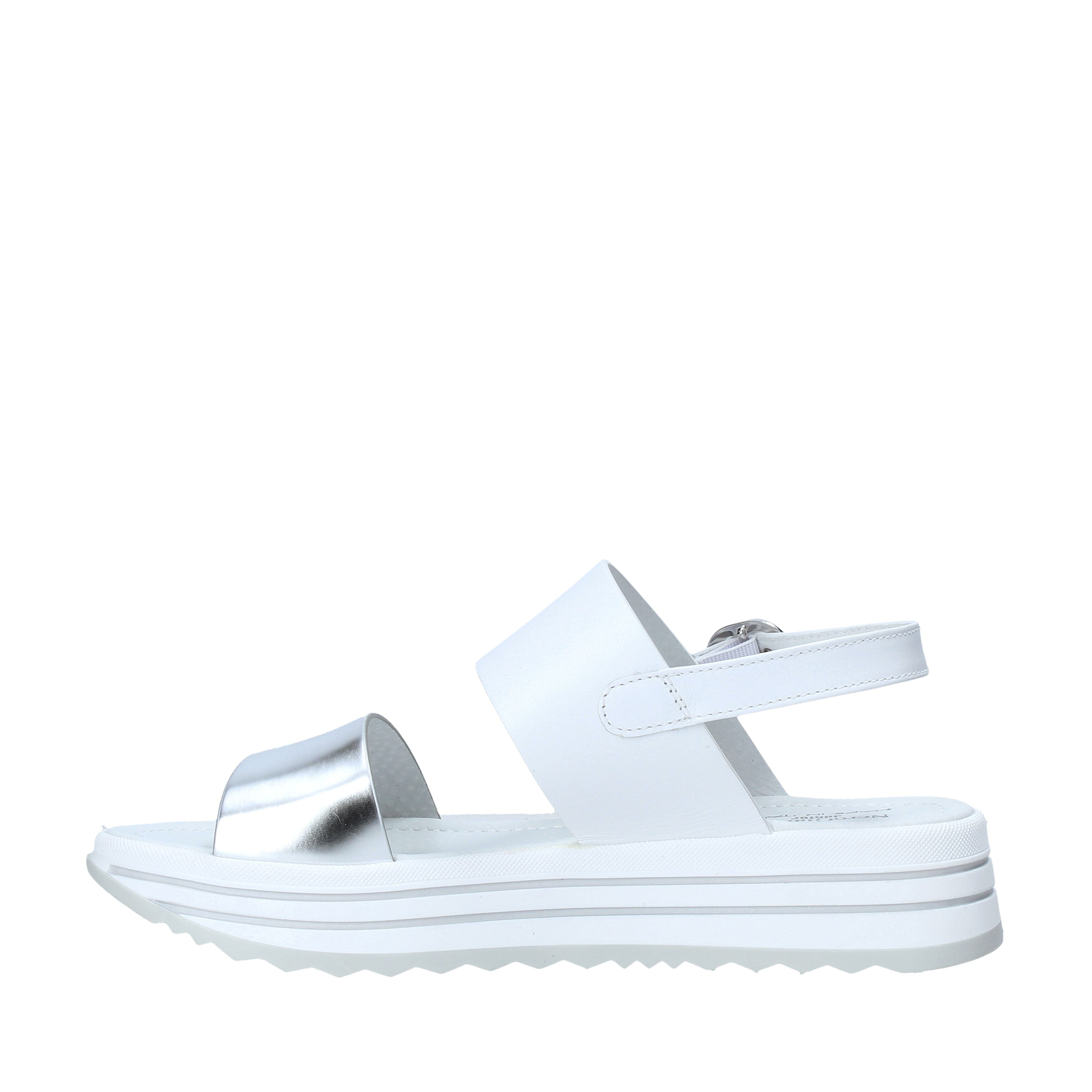 Sandali zeppa Bianco Nero Giardini Junior