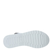 Sandali zeppa Bianco Nero Giardini Junior