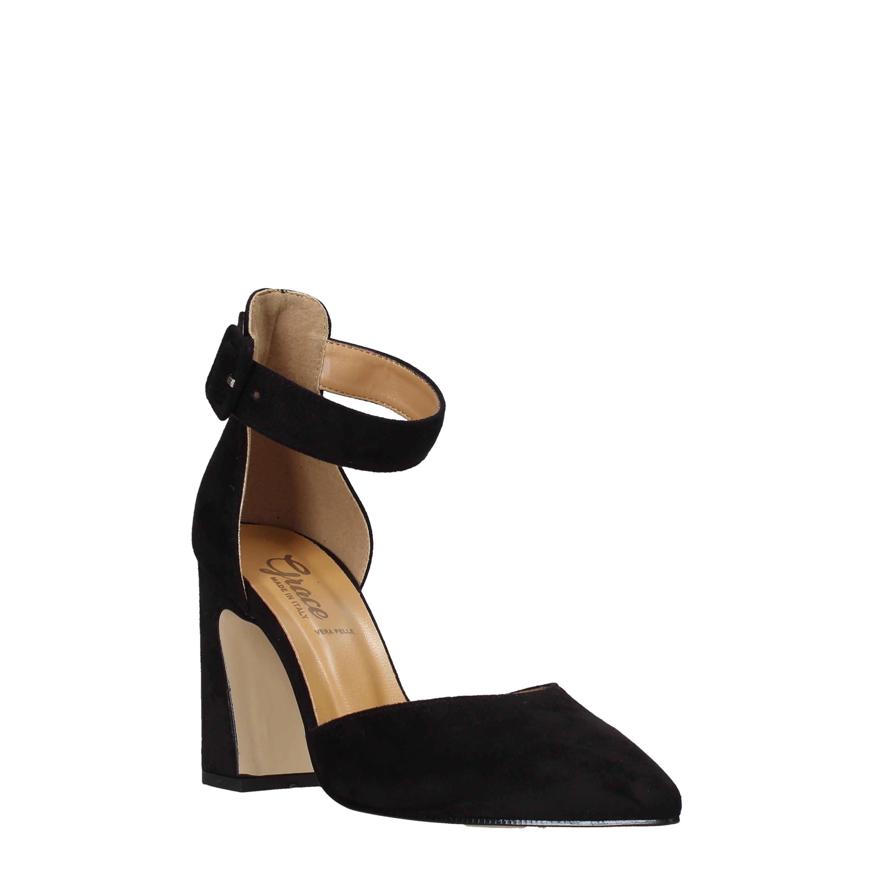 Sandali tacco Nero Cam Grace Shoes