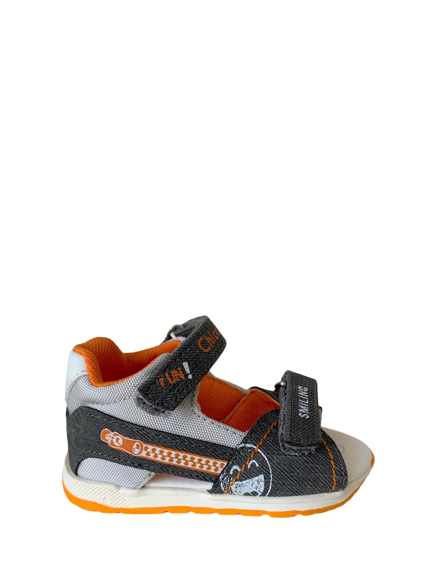 Sandali con strappi Grigio Chicco