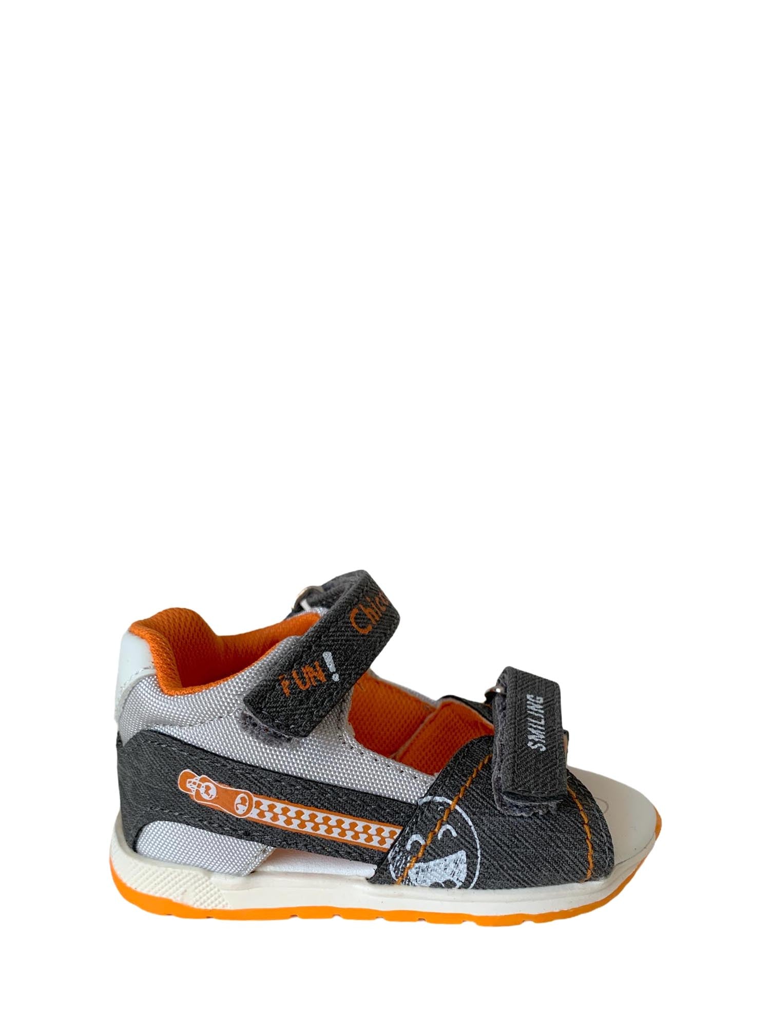 Sandali con strappi Grigio Chicco