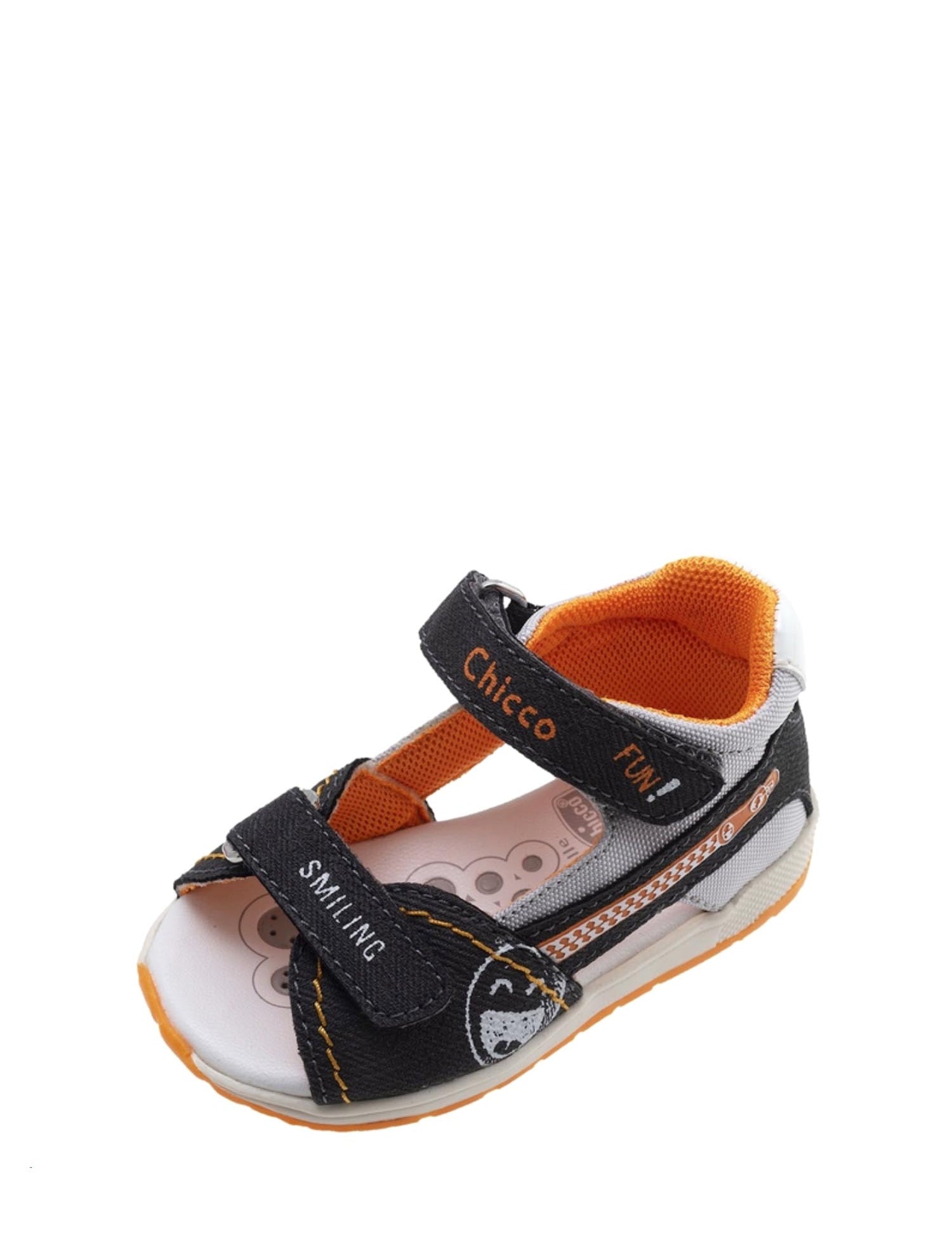 Sandali con strappi Grigio Chicco