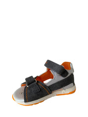 Sandali con strappi Grigio Chicco