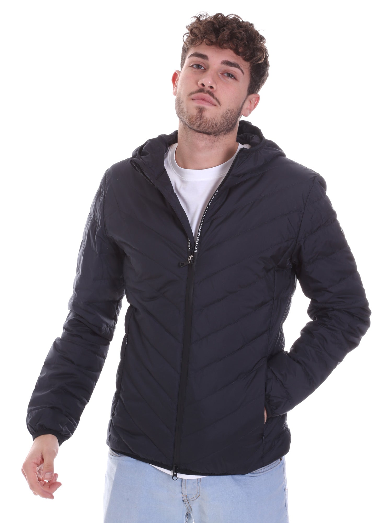 Piumini Blu Ea7 Emporio Armani