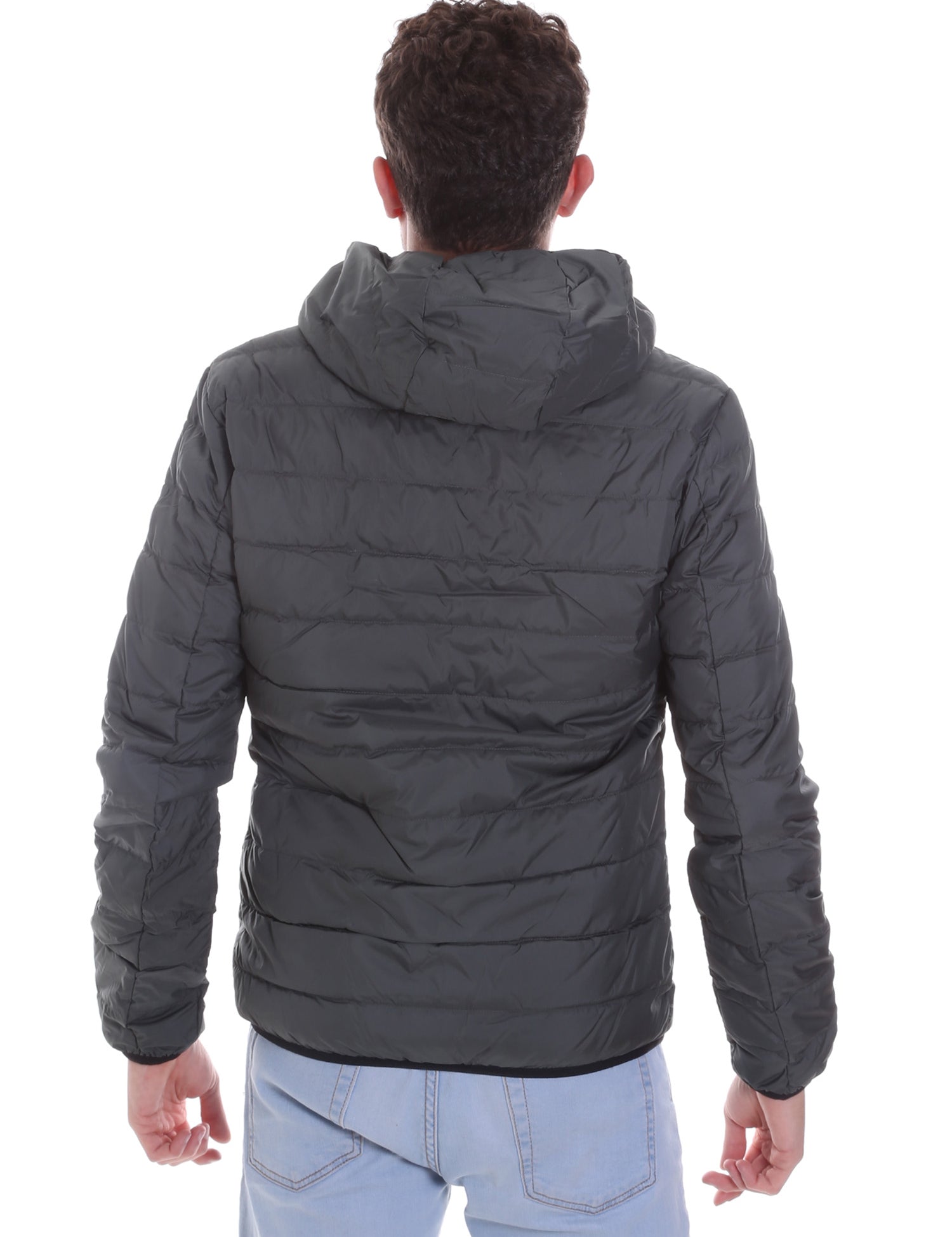 Piumini Grigio Ea7 Emporio Armani