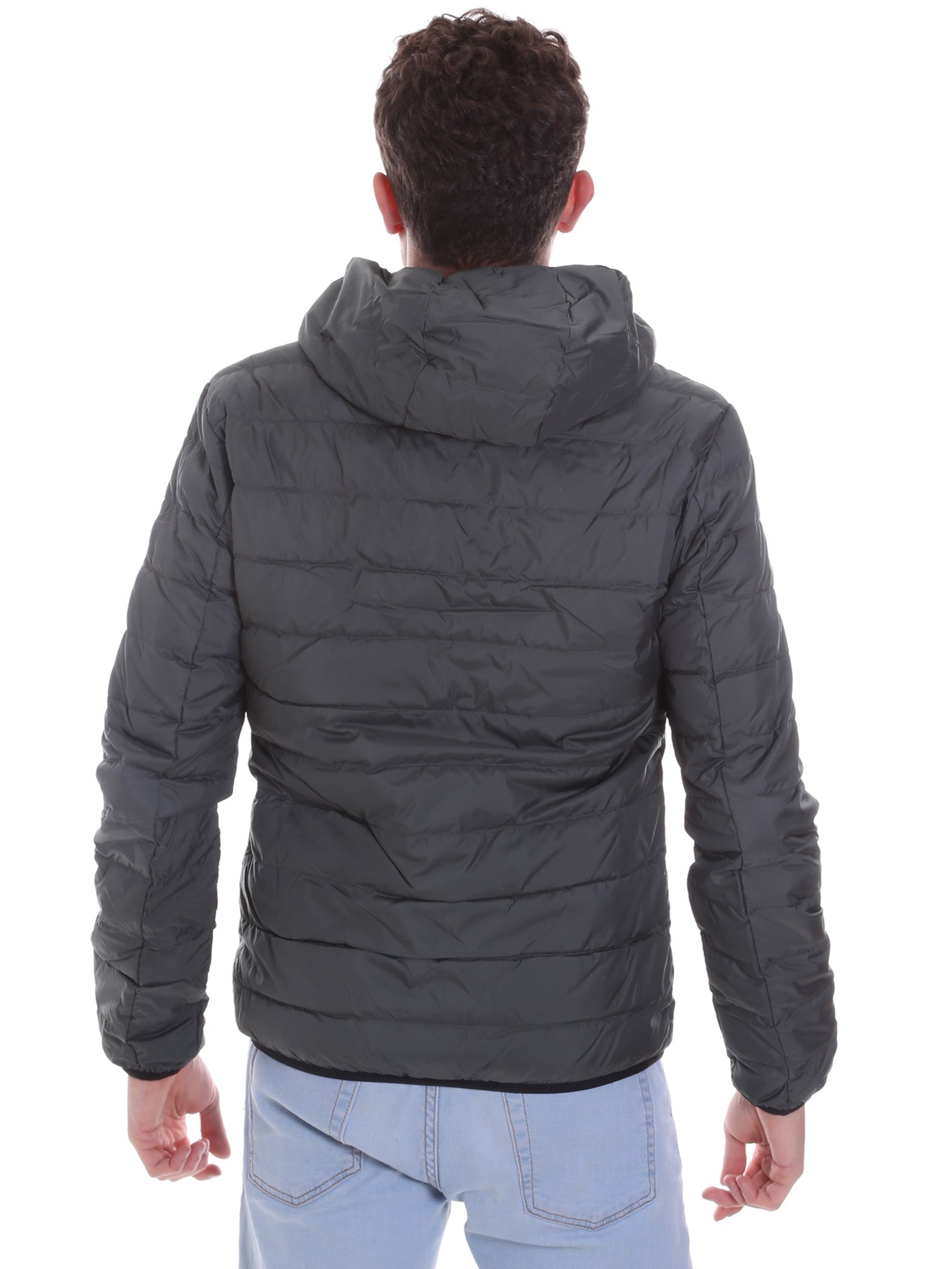 Piumini Grigio Ea7 Emporio Armani