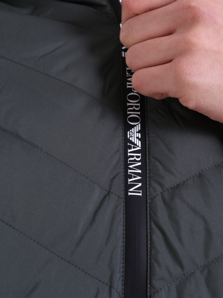 Piumini Grigio Ea7 Emporio Armani