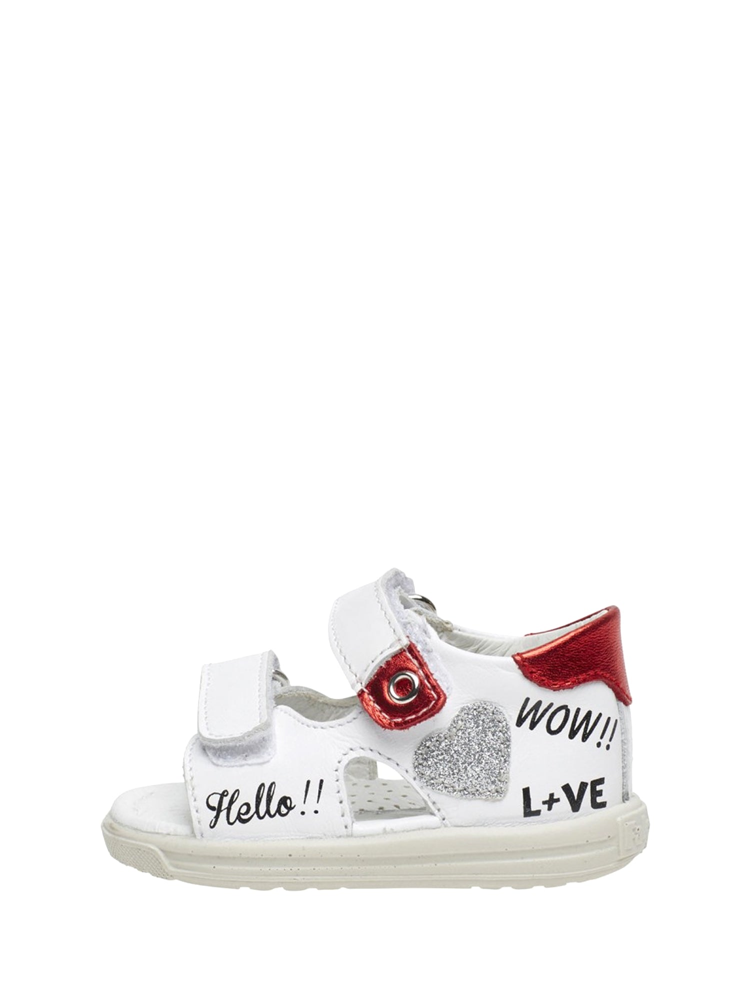 Sandali con strappi Bianco Falcotto