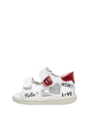 Sandali con strappi Bianco Falcotto