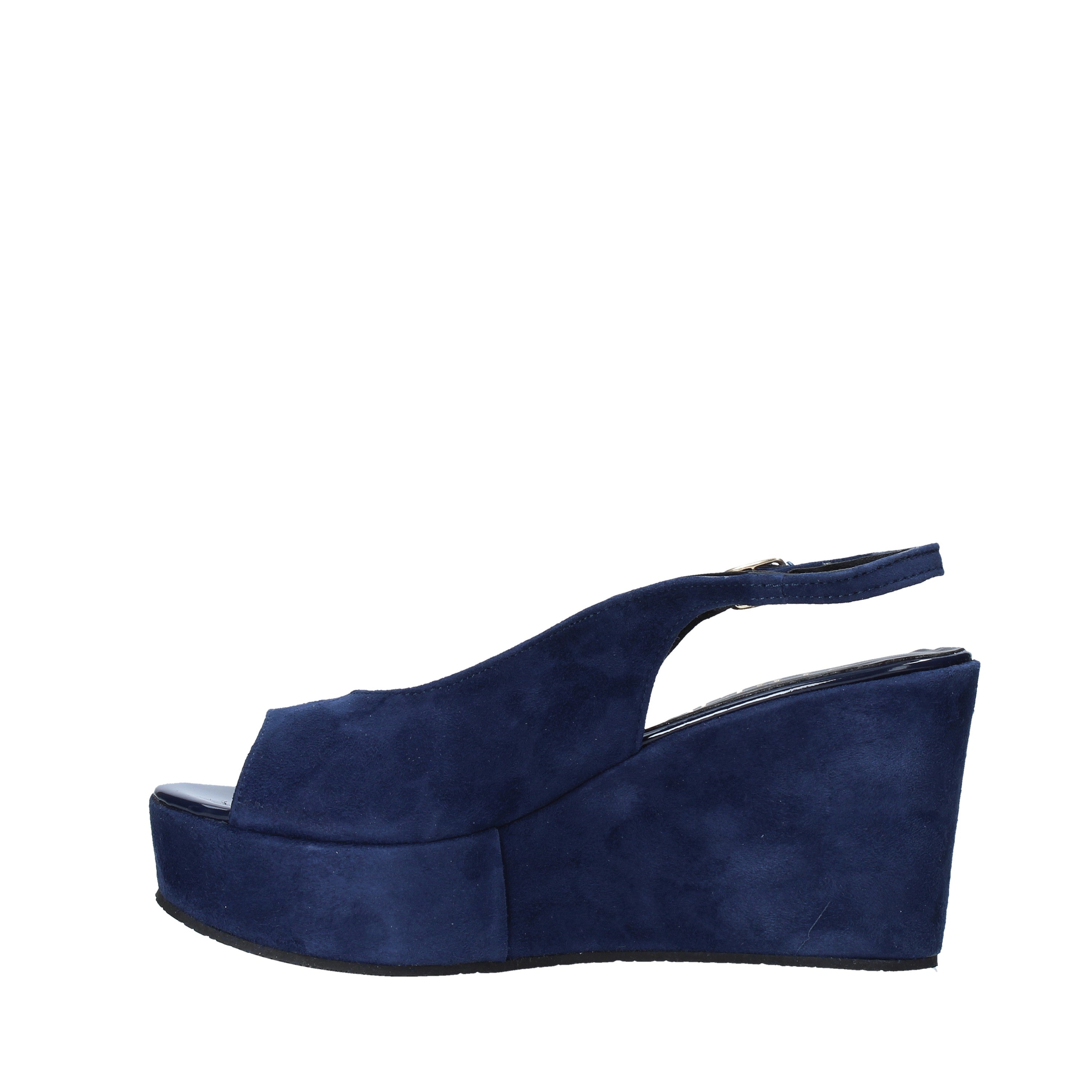 Sandali zeppa Blu Esther Collezioni