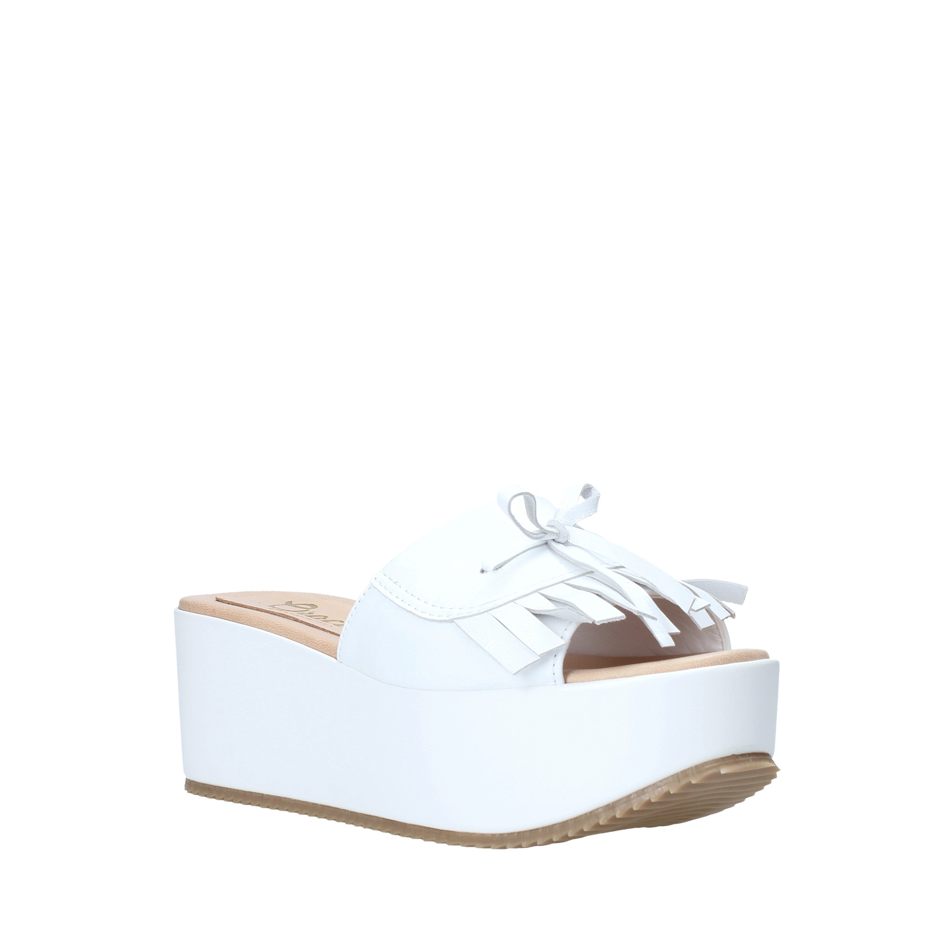 Sandali zeppa Bianco Grace Shoes