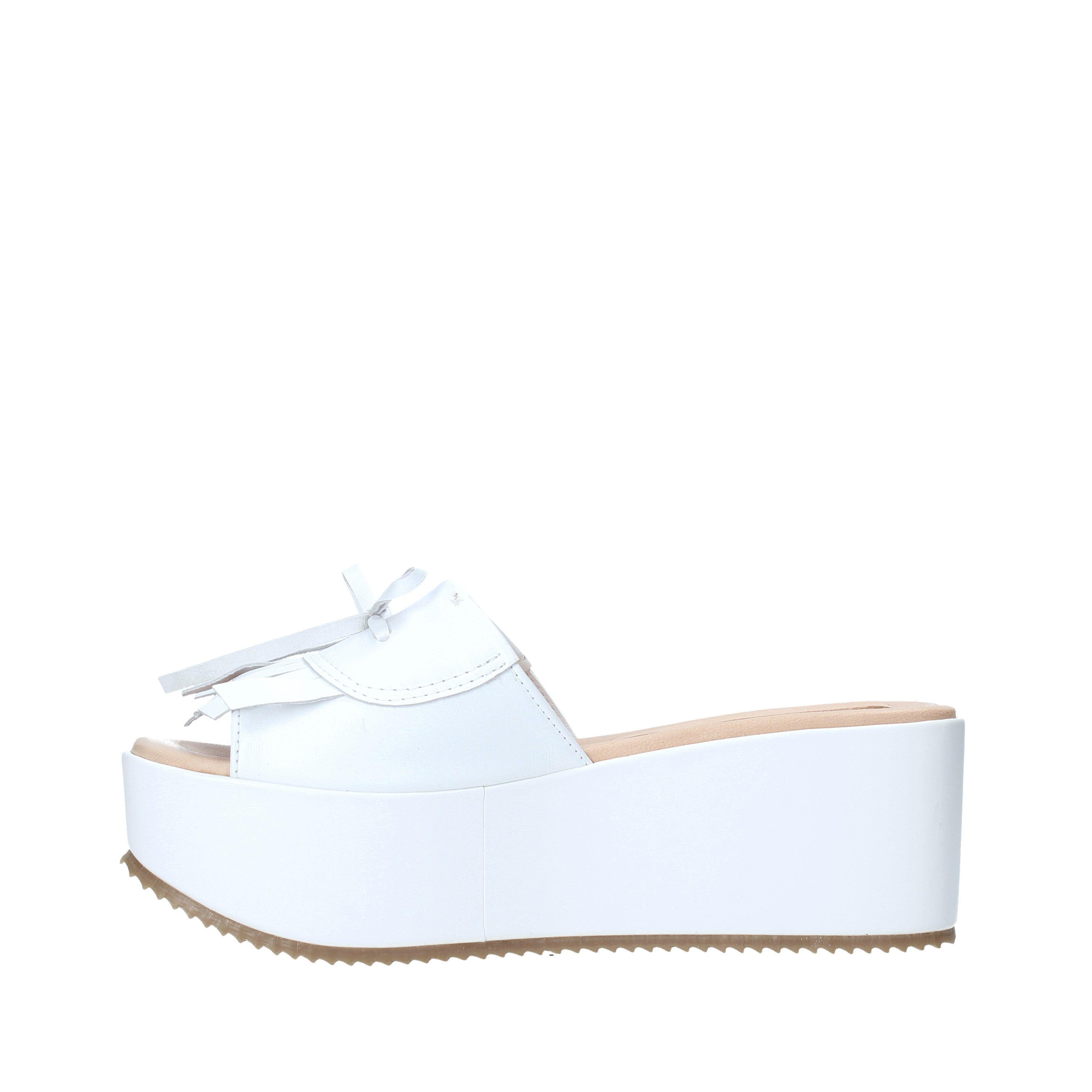 Sandali zeppa Bianco Grace Shoes