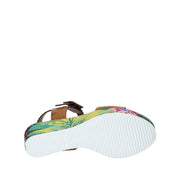 Sandali zeppa Cammello Grace Shoes