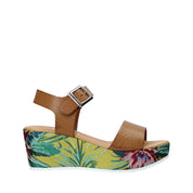 Sandali zeppa Cammello Grace Shoes