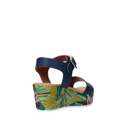 Sandali zeppa Blu Grace Shoes