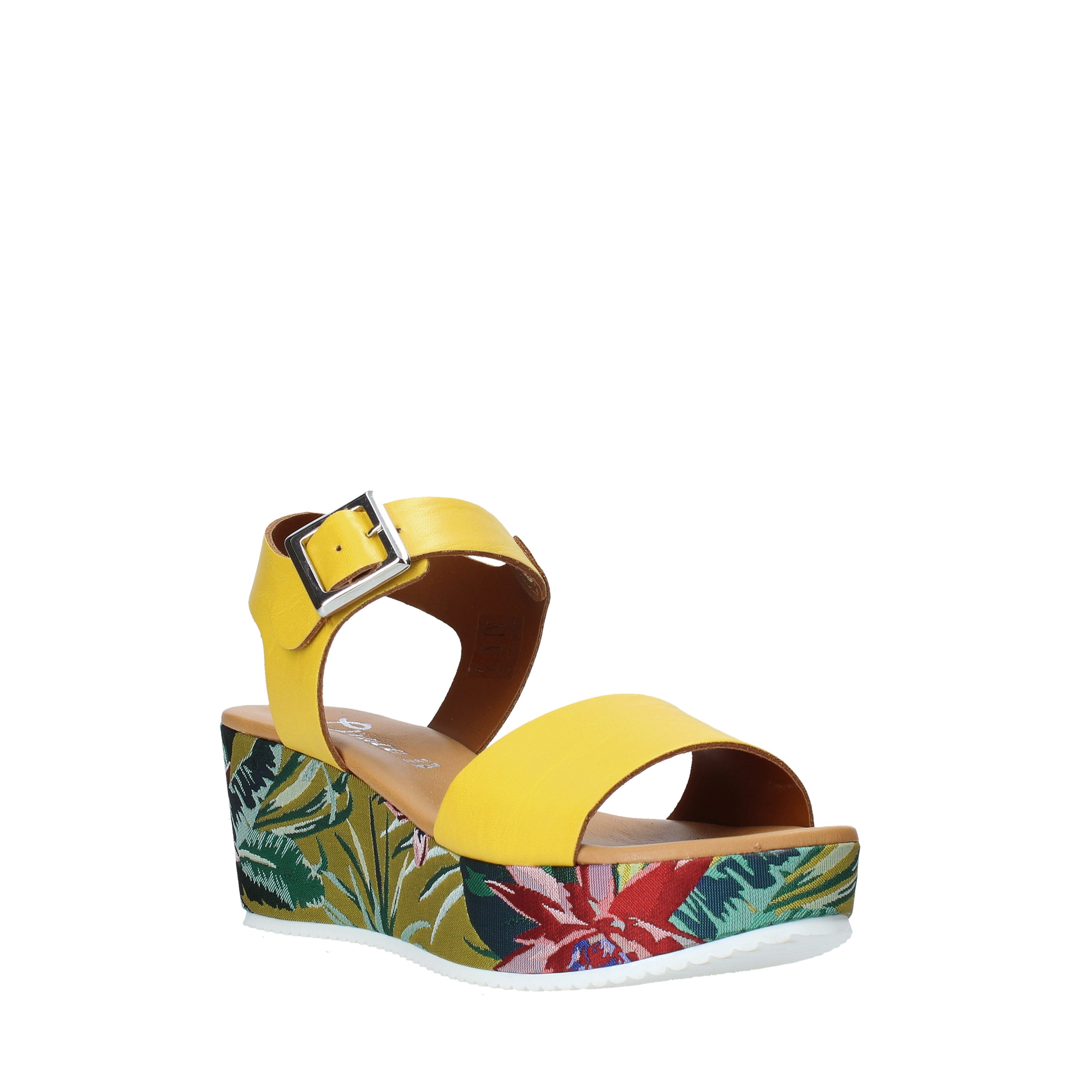 Sandali zeppa Giallo Grace Shoes