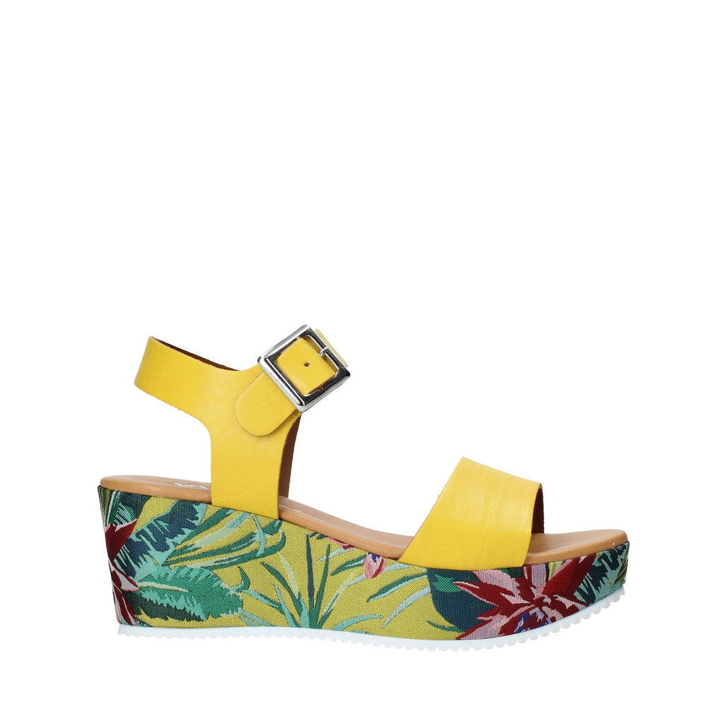 Sandali zeppa Giallo Grace Shoes