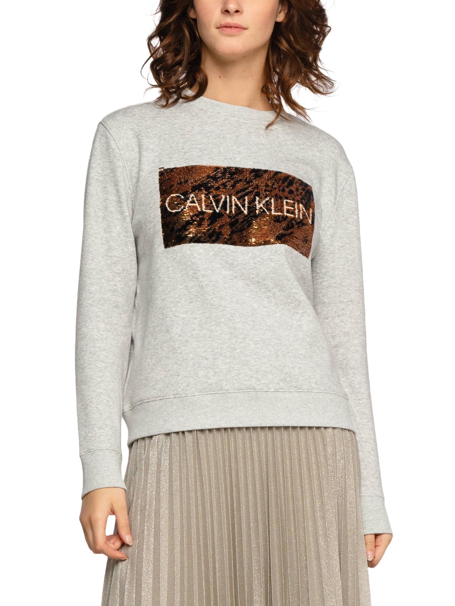 Felpe Grigio Calvin Klein
