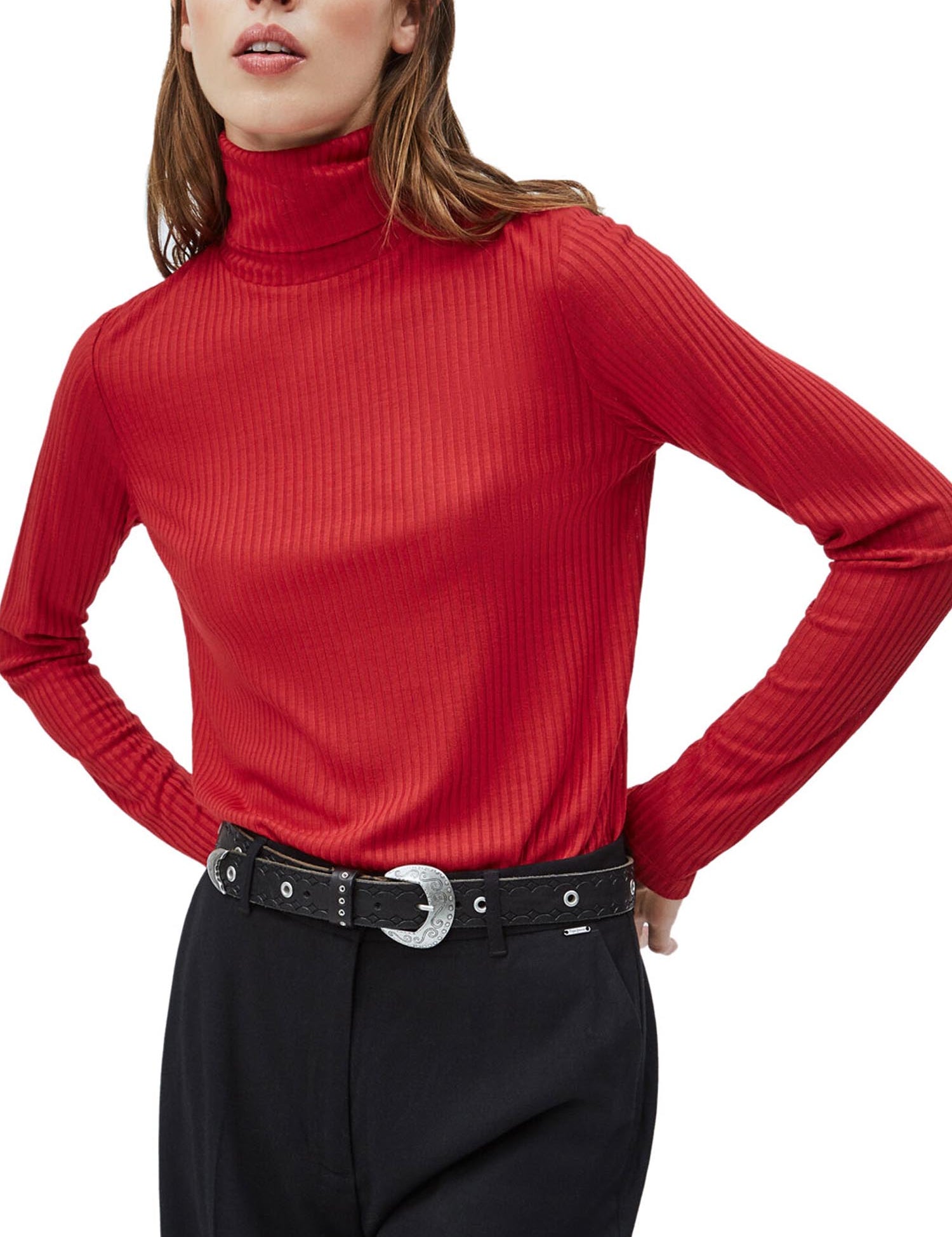 Maglie a collo alto Rosso Chiaro Pepe Jeans