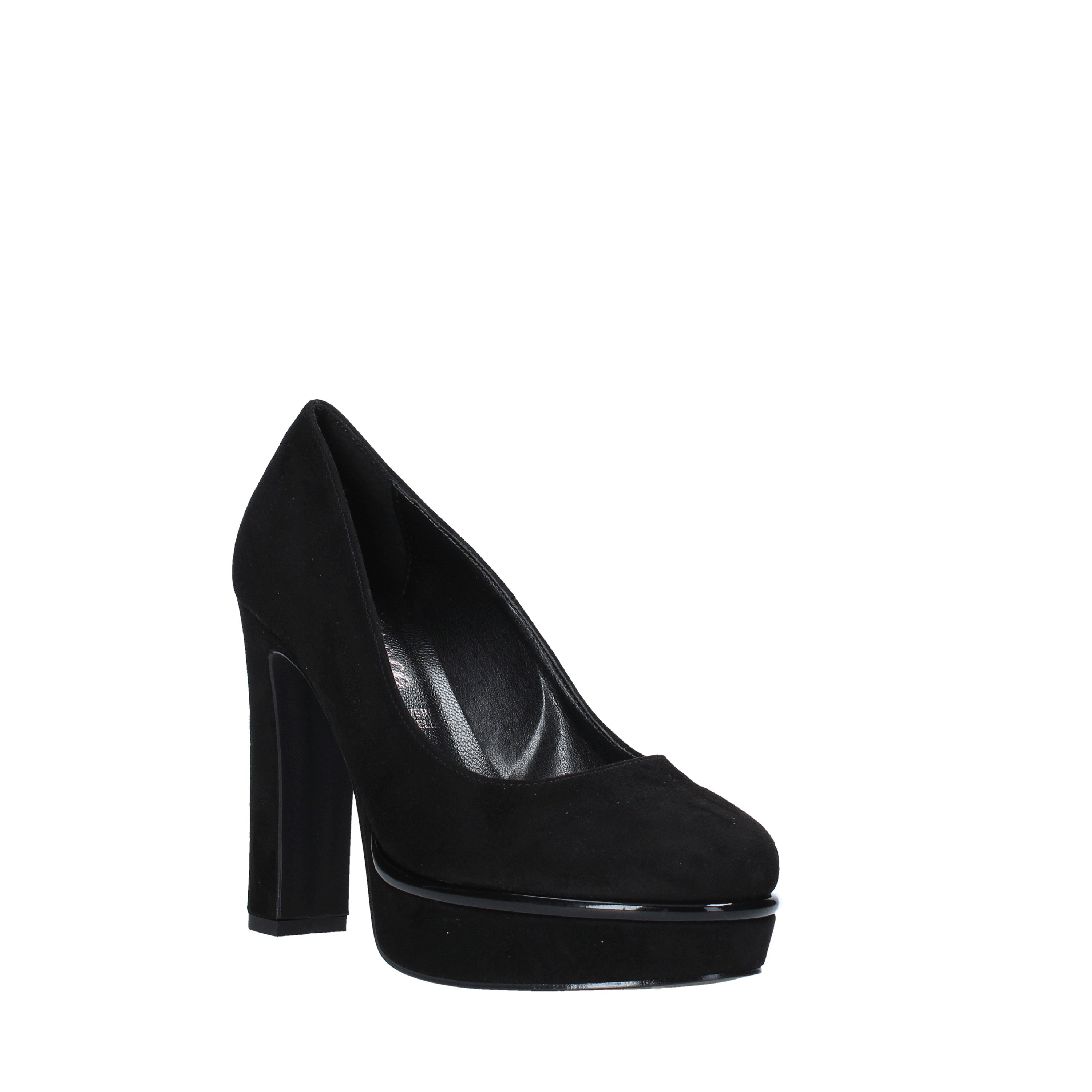 Sandali tacco Nero Camoscio Grace Shoes