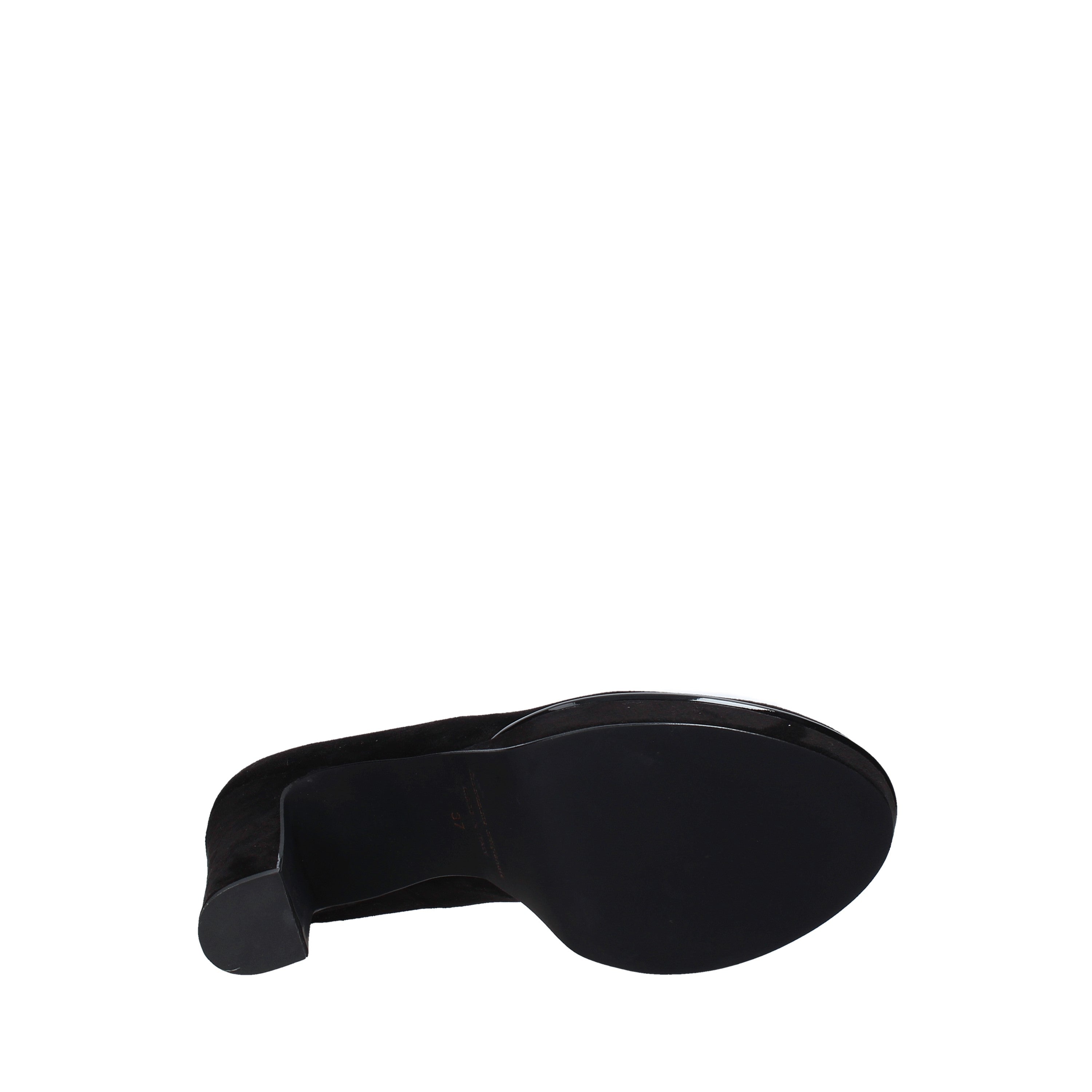 Sandali tacco Nero Camoscio Grace Shoes